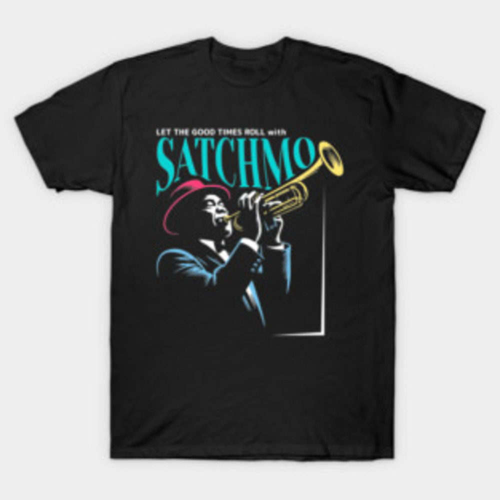 Unisex Louis Armstrong T-Shirts Black